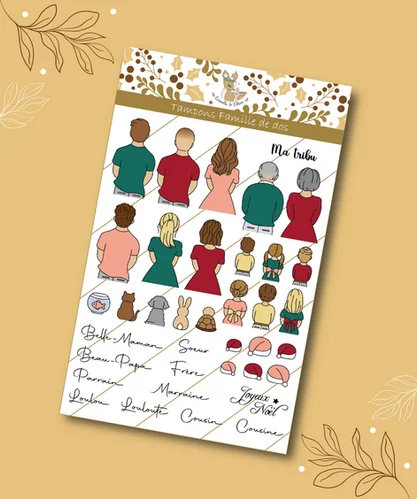 رؤية/عرض خلفي Sb 2025 طوابع فرنسية جديدة لصانع الحرف اليدوية لسكرابوكينغ قالب ألبوم الصور ديكور يدوي