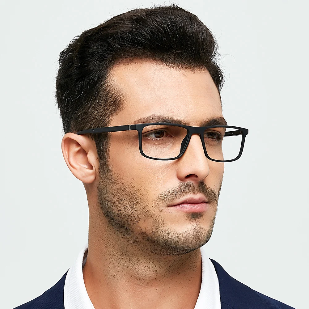 

Men Glasses Frame Ultra-light Comfortabl Square Top Quality TR90 Eyewear Myopia Optical Prescription Eyeglasses Frame For Men