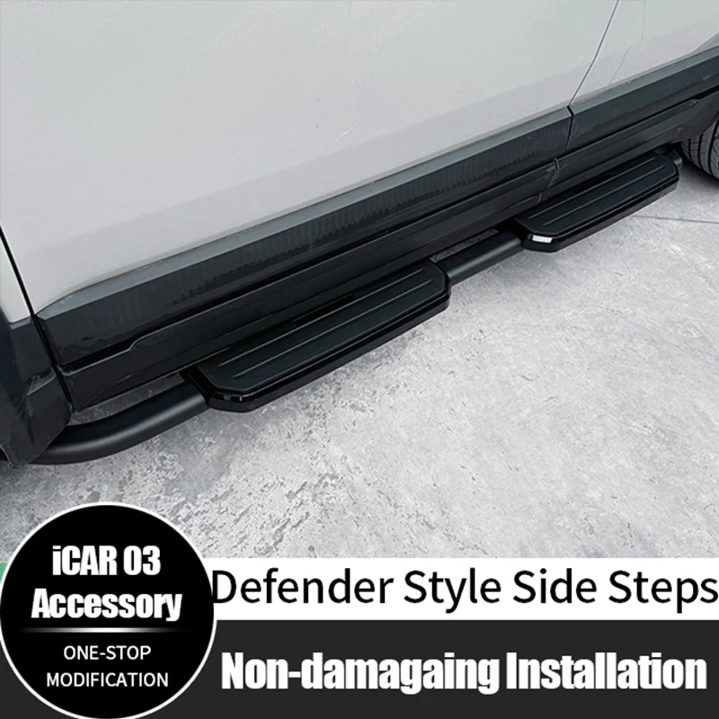 

For Chery Icar 03 Jaecoo J6 Accessories High Quality Carbon Steel Foot Pdeal Defender Style Side Steps