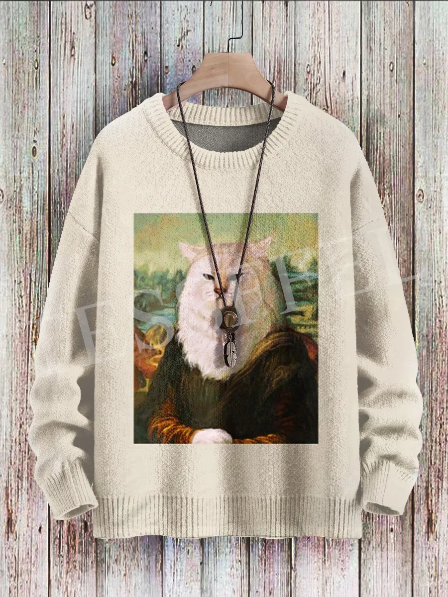 Pull de dessin animé rétro à manches longues avec impression 3D, tatouage abstrait vintage, mode automne et hiver, Harajuku décontracté, A14, nouveau