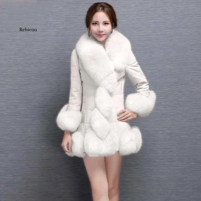 fashion Winter New fashion brand fox fur jacket women's Short jacket winter Faux fur coat free shipping