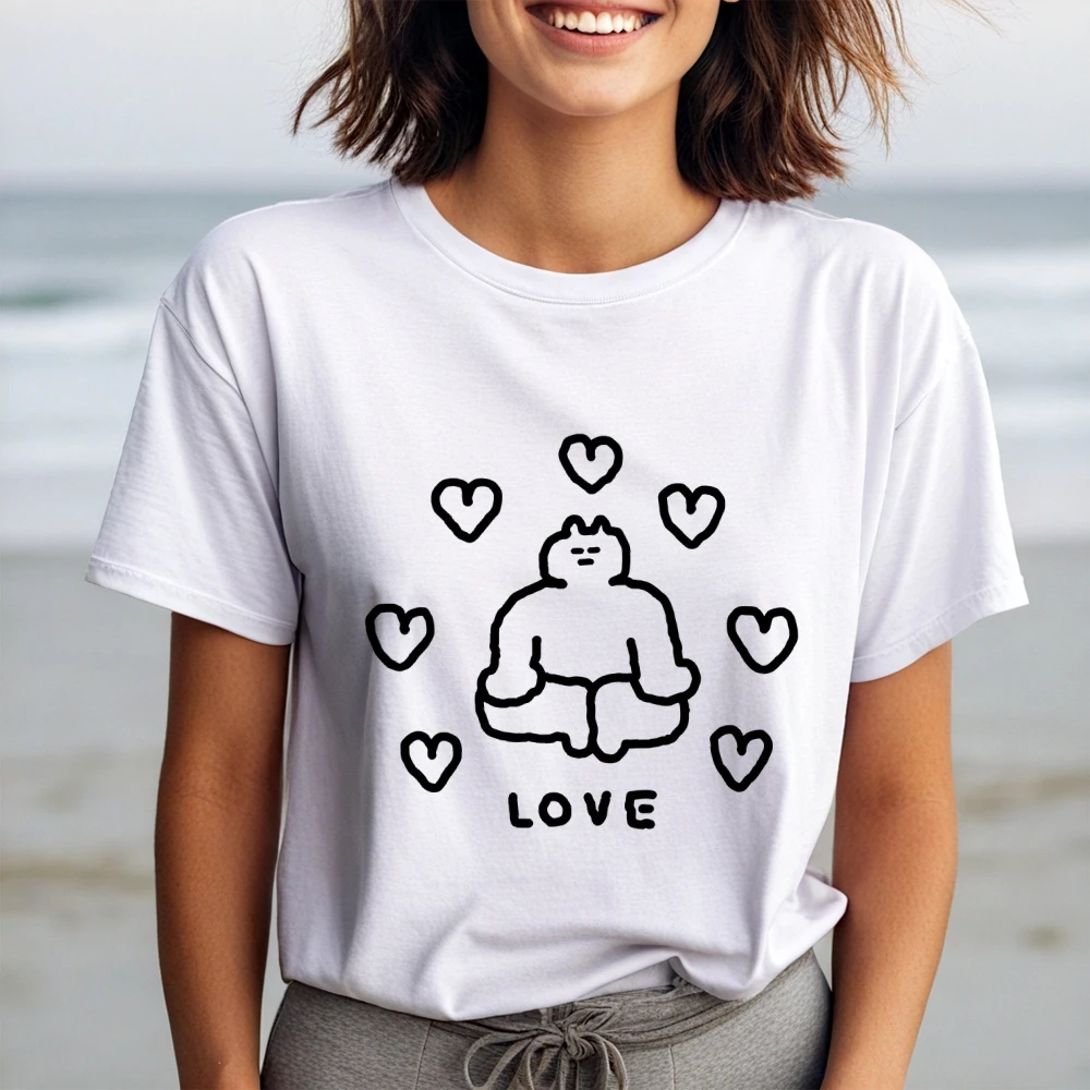 

Лето 202, женская готическая футболка большого размера Y2k - модный хлопковый топ с короткими рукавами, высококачественная уличная одежда