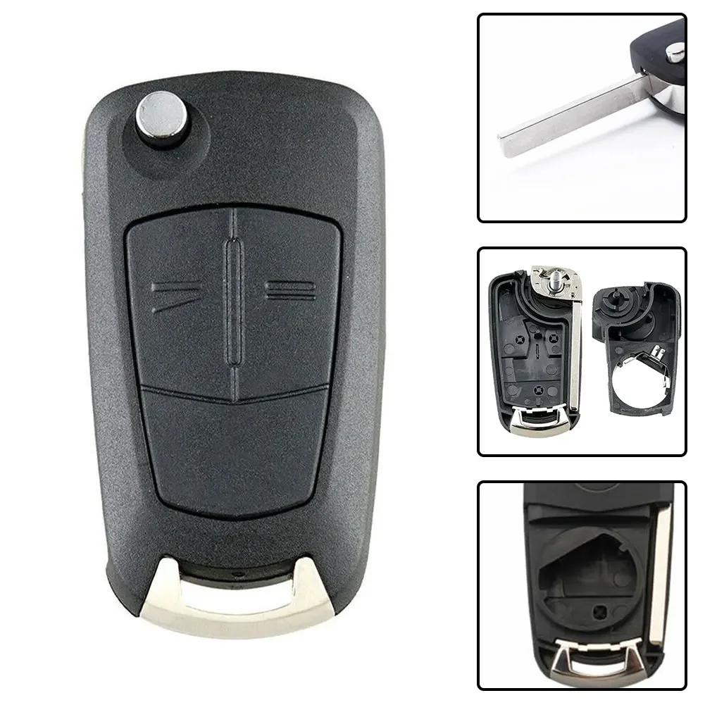 2 Button Remote Flip Key Fob Case For Opel Corsa D Zafira B Astra H Tigra 2 Keys Shell Case Accessories For Vehicles