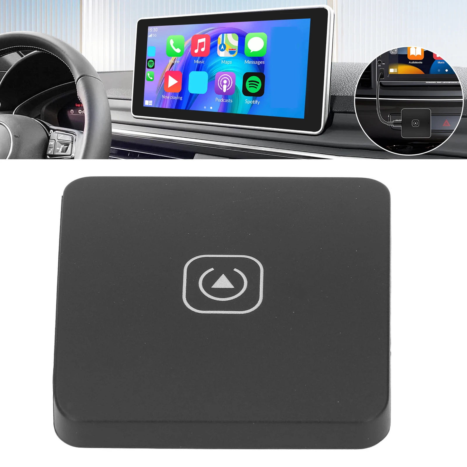 

Беспроводной адаптер CarPlay для Android 5 ГГц WiFi 2 в 1, проводный к беспроводному устройству для Carplay AI Box, автоматическое подключение для автомобилей