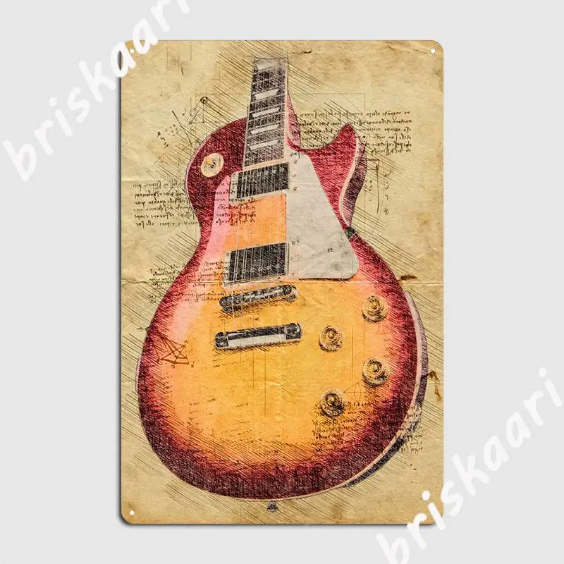 Lespaul Metal Sign Wall Cave Mural Painting Designing Living Room Tin sign Poster