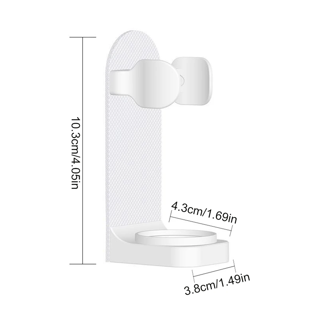 Adhesive Style Non Perforated Toothbrush Storage Rack Wall Mounted Electric Toothbrush Holder Bathroom Storage Rack