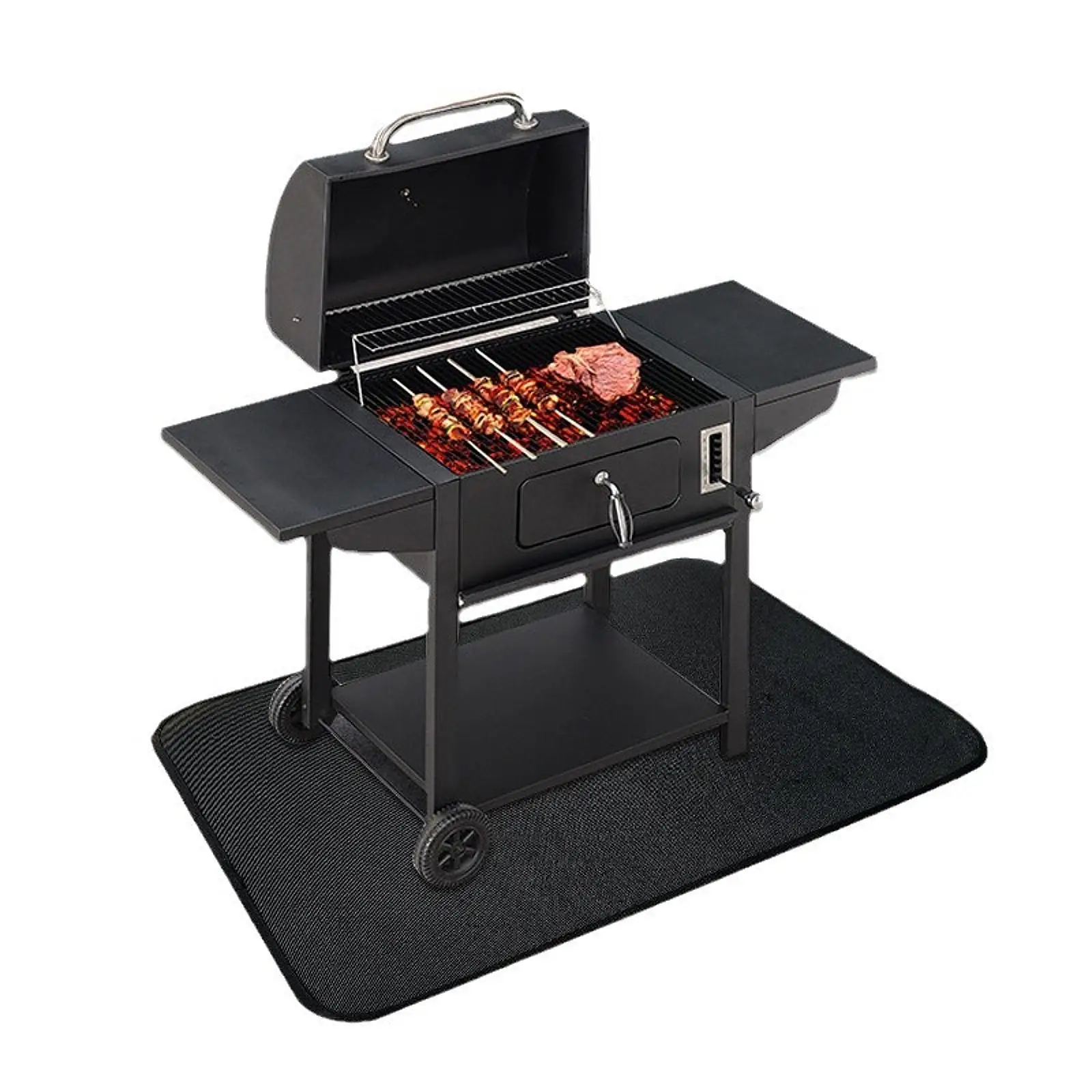 Fireproof Grill Pad for Deck and Patio Kitchen Heat Resistant Mat Easy to Clean