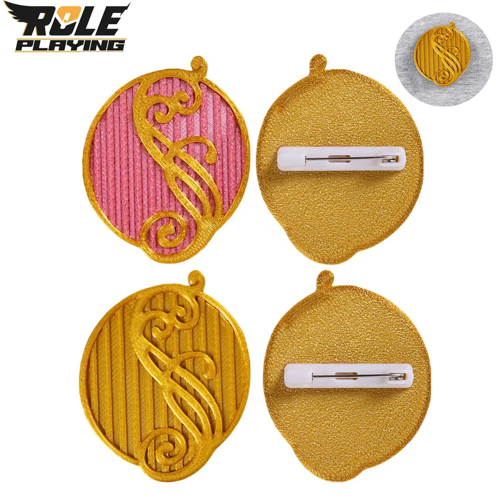 Glinda تأثيري الوردي شارة فيلم الشريرة Elphaba الذهبي شارات زي اكسسوارات للنساء الفتيات الخيال هالوين كرنفال الدعامة #1