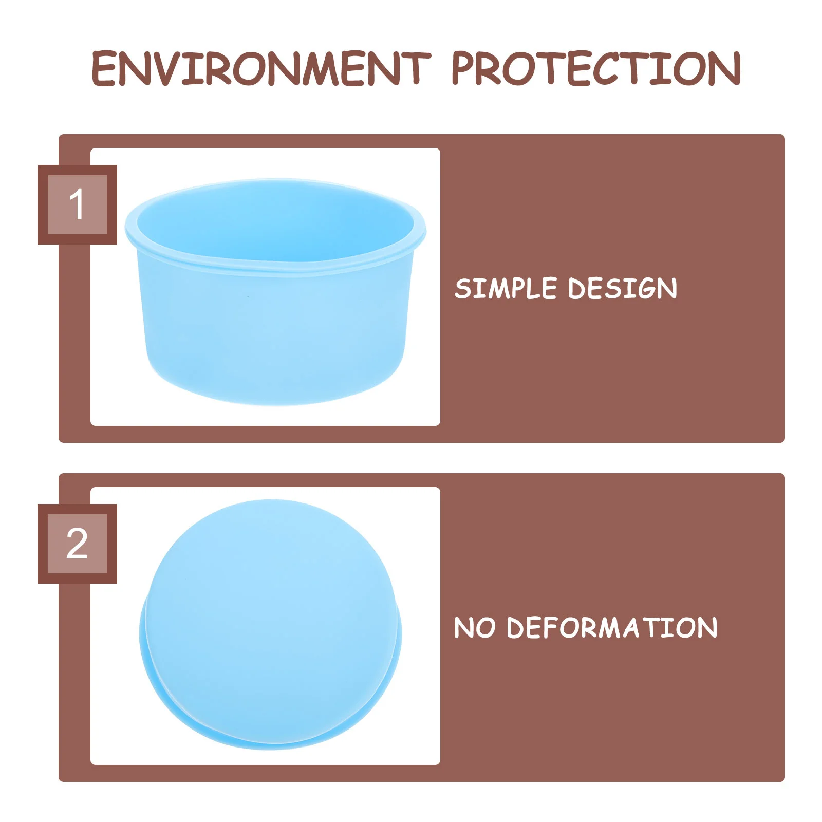 

6Pcs Silicone Cake Molds Premium Baking Accessories for Bakeries and Homes Blue Cake Molds Toast Bread Baking Plate