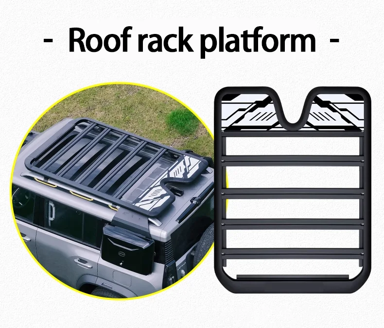 Car Roof Platform Luggage Rack Roof Rack Side Schoolbag Ladder Canopy for JETour Traveler Freedom