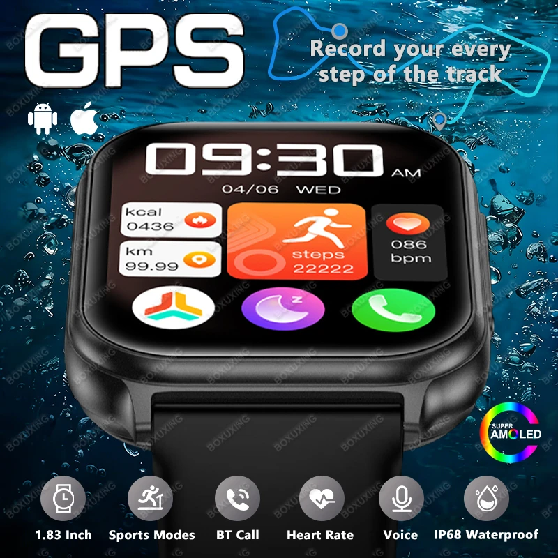 

Новые смарт-часы Bip 6 Pro 2026 года для мужчин: 700 мАч, фитнес-трекер, водонепроницаемость IP68, измерение пульса, GPS-трекинг, Bluetooth-звонки