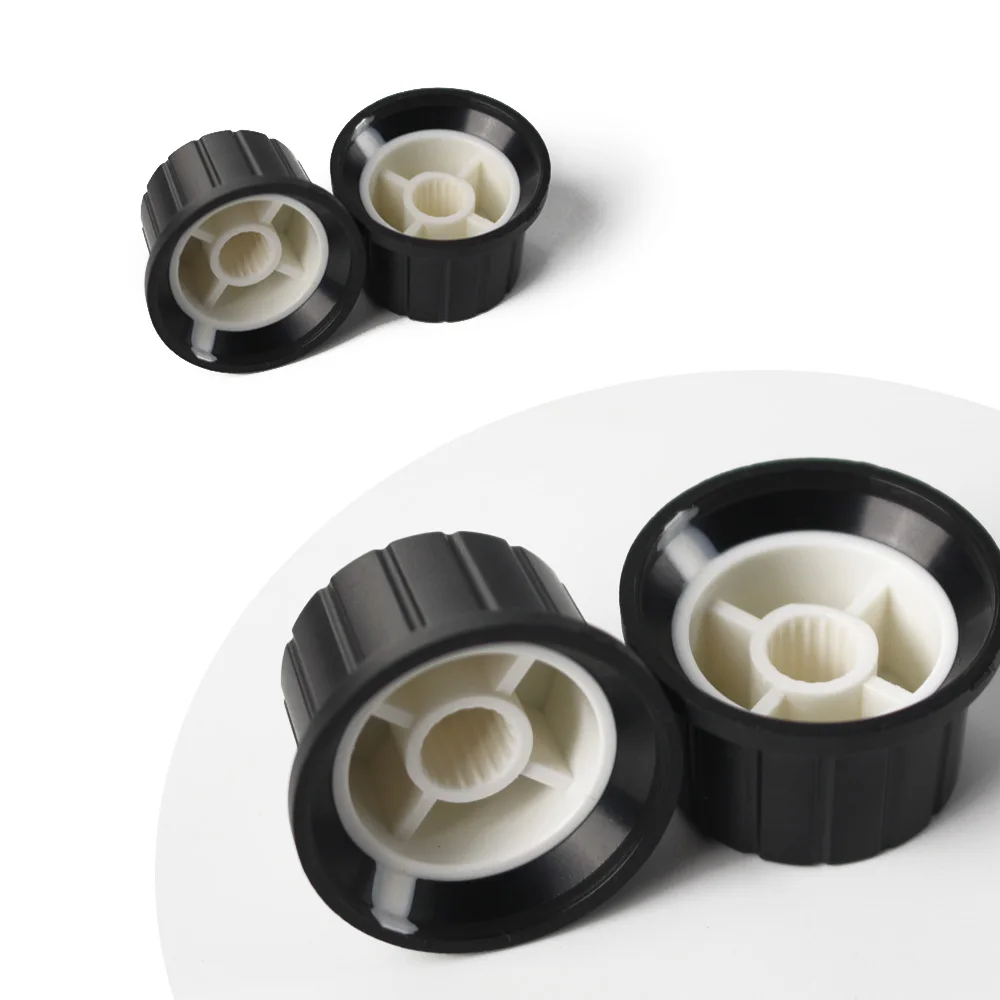 5PCS 24*15mm Potentiometer Knob Cap Flower-axis Volume Control Knobs white for Encoder