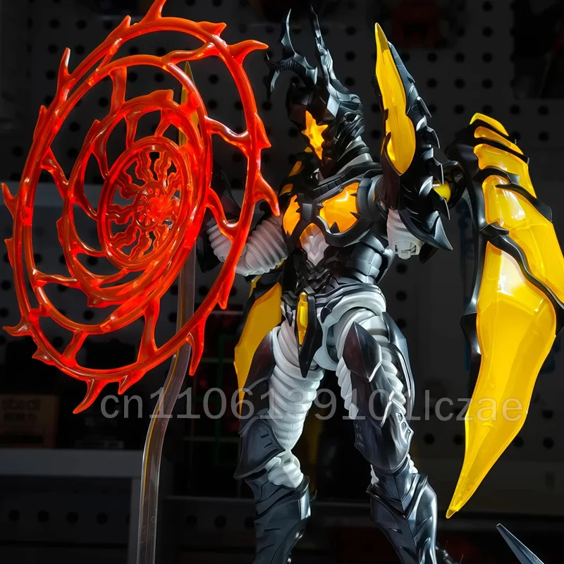 Keeppley Ultraman Hyper Zetton Ultra Kaiju King Joe Blocs de construction Trois formes 18 queues articulées Lampe frontale magnétique
