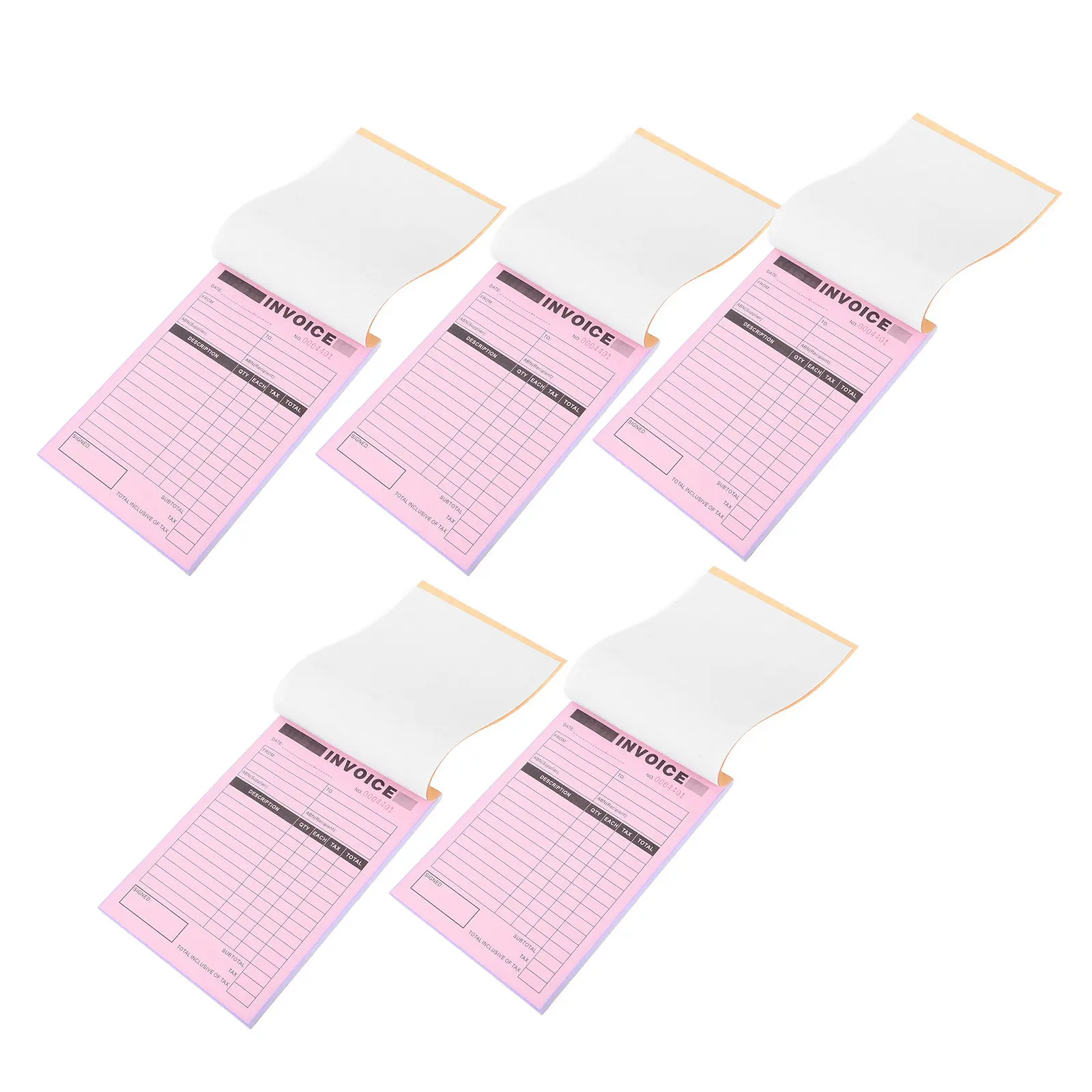 

5Pcs Two Part Invoice Book Delivery Note Order Receipt Book for Small Business Restaurants Bakeries Florists Handicrafts