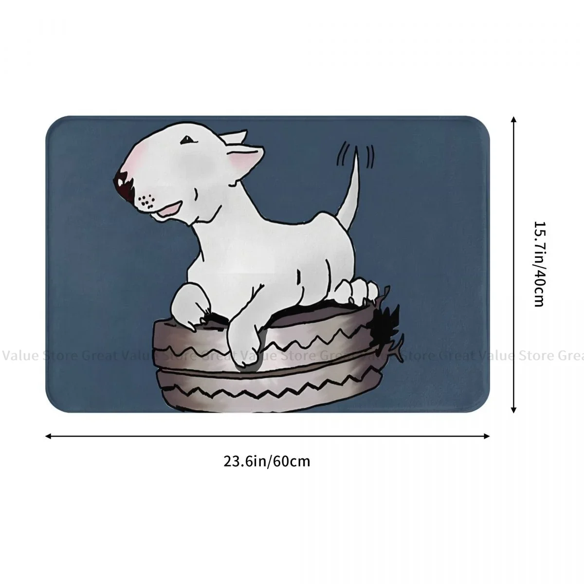 English Bull Terrier Dog Animal Bathroom Mat Humor Doormat Kitchen Carpet Balcony Rug Home Decor