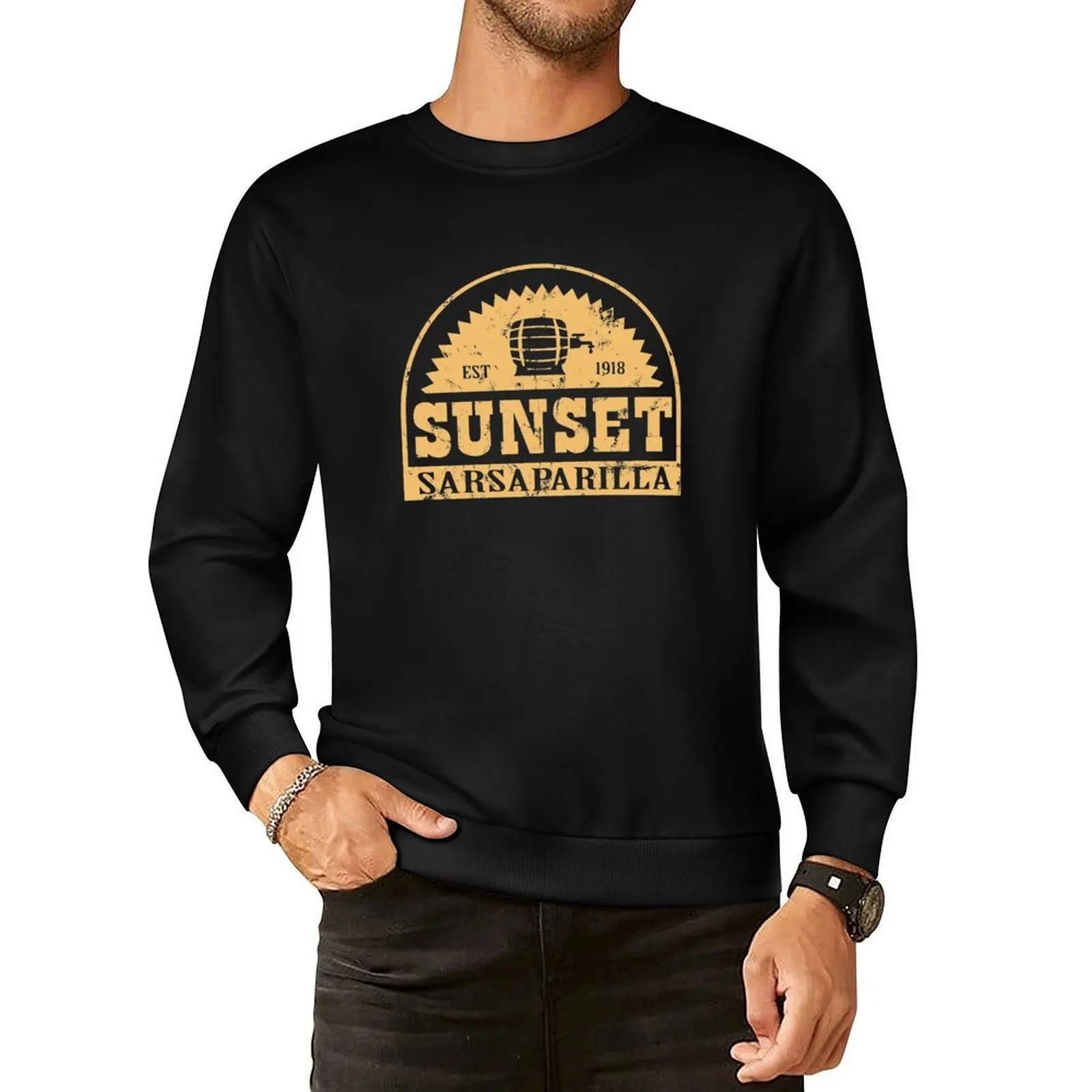 

Sunset Sarsaparilla Pullover Hoodie autumn mens clothes new hoodies and sweatshirts