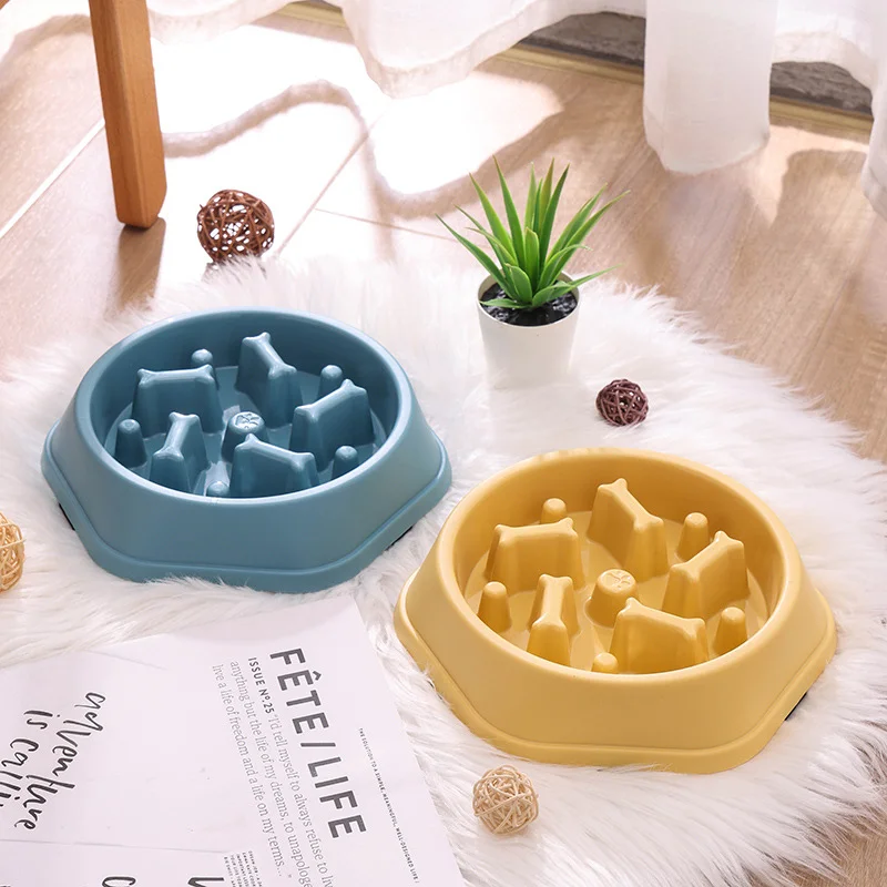 Dog bowl anti-choking slow food bowl dog feeder basin Cat Food Basin Dog Food Anti-overturning   Pet Bowls feeder Cat bowl Cats