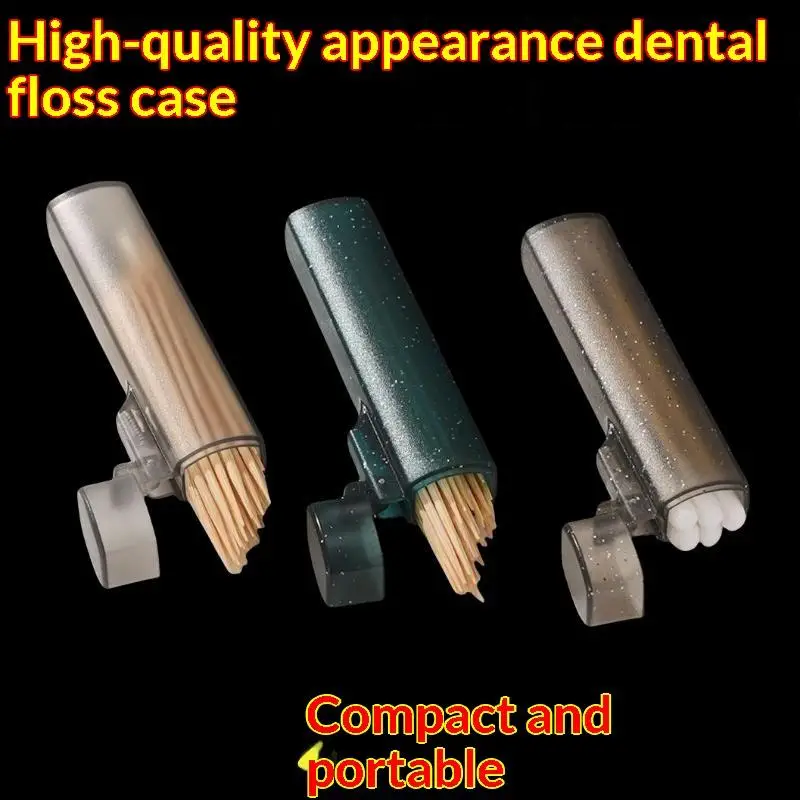 N$ 1pc Transparent Mini Storage Box Portable Band Aid Toothpick Cotton Swab Small Item Sorting Finishing Box