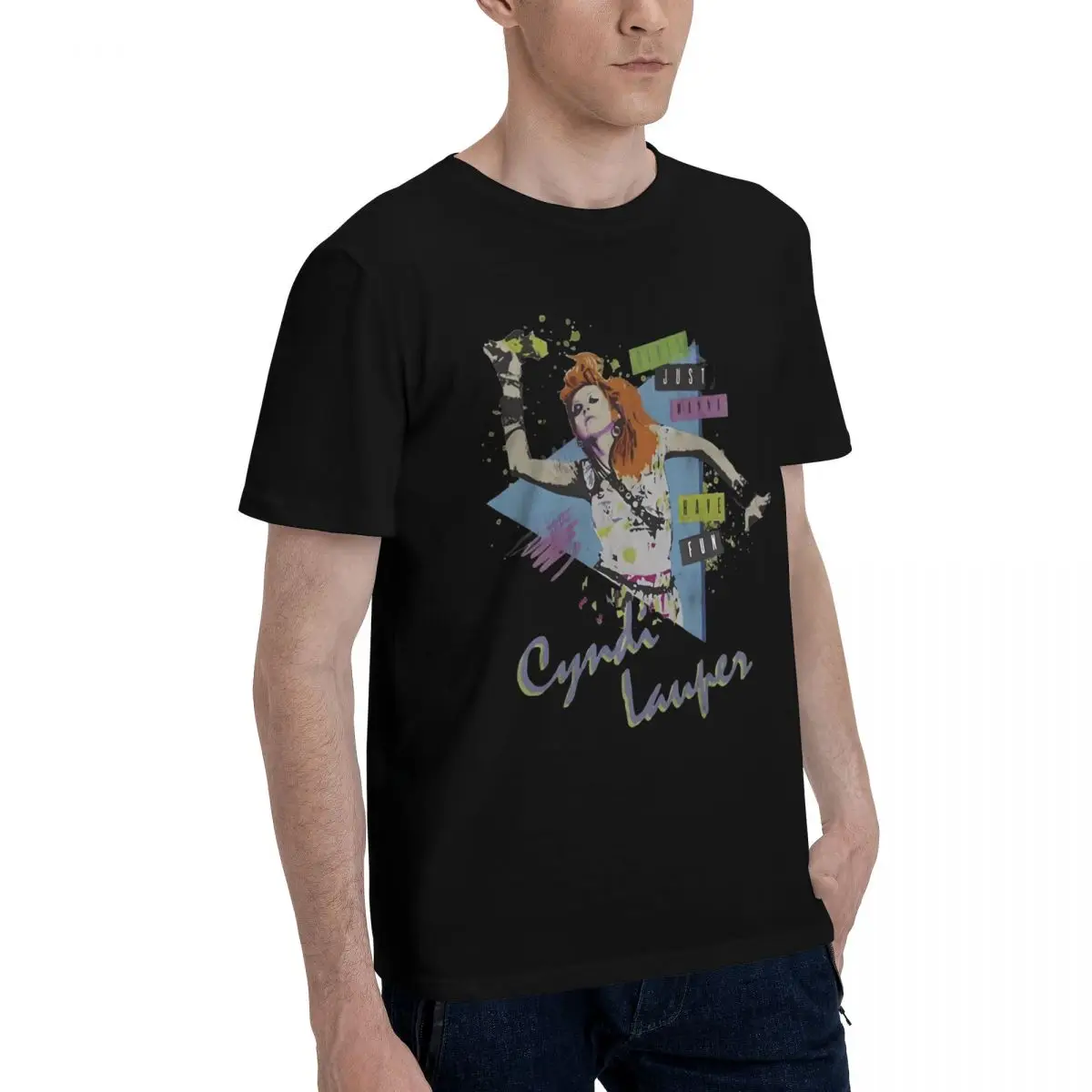 Cyndi Lauper Art Print Top Quality Movement High quality Title T-shirts Travel Eur Size