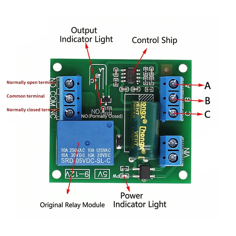 Water Level Automatic Controller 5V 12V Relay Liquid Sensor Switch Solenoid Valve Motor Pump Automatic Control Relay Board