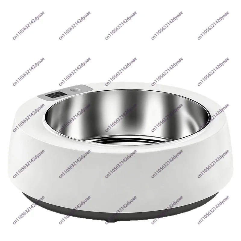 Pet stainless steel heating bowl intelligent constant temperature insulation 35 degrees anti-tipping pet bowl
