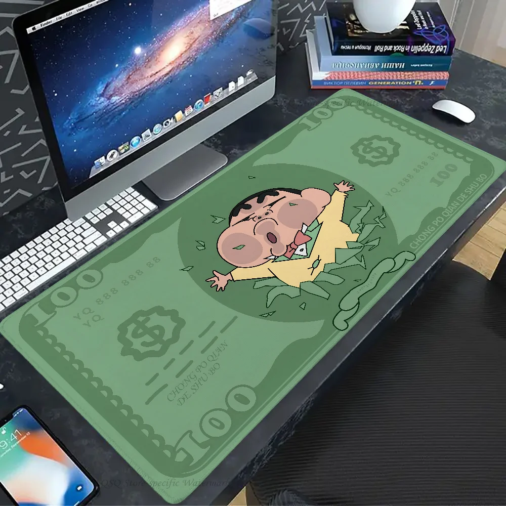 Anime Cartoon C-Crayon Shin-chans Mousepad Large Gaming Mouse Pad LockEdge addensato tastiera del Computer Table Desk Mat