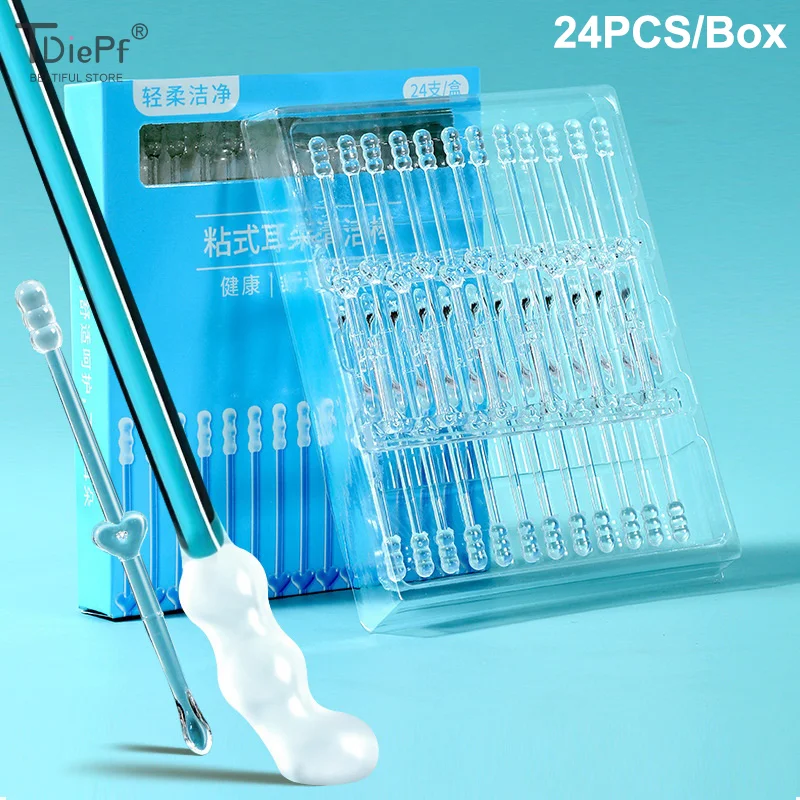 

1/3/5 коробок, липкий инструмент для копания ушей, инструмент для чистки ушной серы, специальная не повреждающая ложка для копания ушей, ватные тампоны для копания ушей