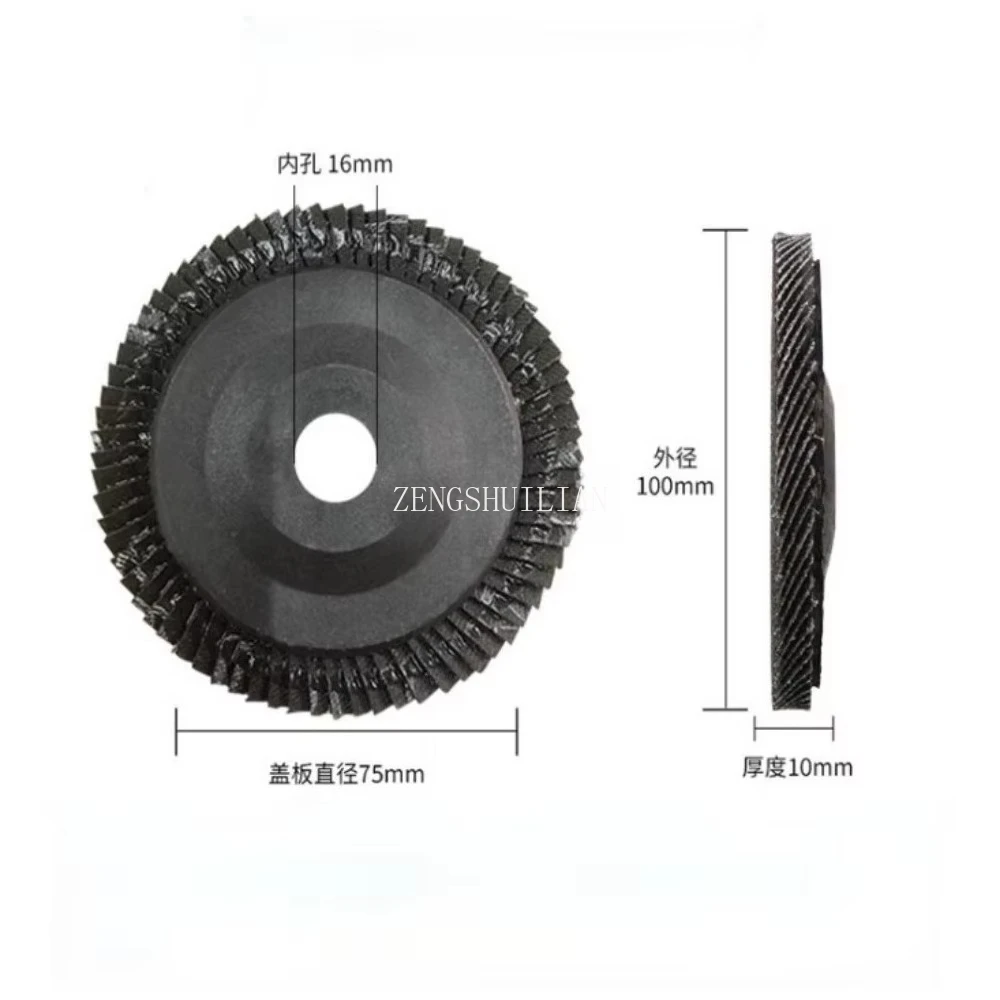 10 peças: roda de lixa plana guanrui 100x16mm disco de moagem de aço inoxidável de 4 polegadas disco moedor de ângulo