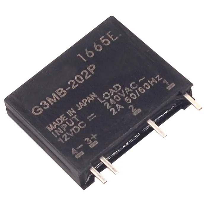5PCS Relais Modul G3MB-202P G3MB 202P DC-AC PCB SSR In 5V DC Out 240V AC 2A Solid State Relais Modul