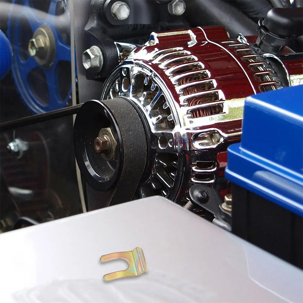 

6Pcs Car Oil Pipe Clamp U-Shaped Iron Brackets Heavy Duty Brake Line Fixing Clips Positioning Retainer for Automotive Hose