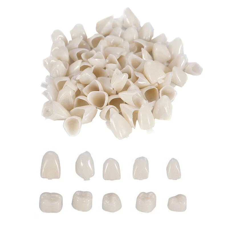 

1 Box Temporary Crowns Posteriors Anterior Molar Front/Back Tooth Teeth Caps Dental False Teeth Cover Removable Teeth Veneers