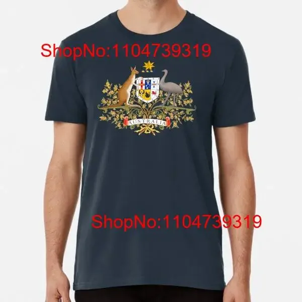 

Australian Coat of arms S to 5XL Made in the AU USA T Shirt vintage Washed Soft Casual Stretched designer clothes streetwear