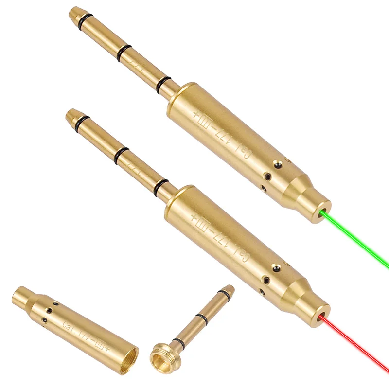 9x19mm Laser Training Bullet Laser Bore Sight 2in1 For 9mm 7.62 .38spl .177 22LR 22lrBullet Boresighter Caliber For 12GA.223.308