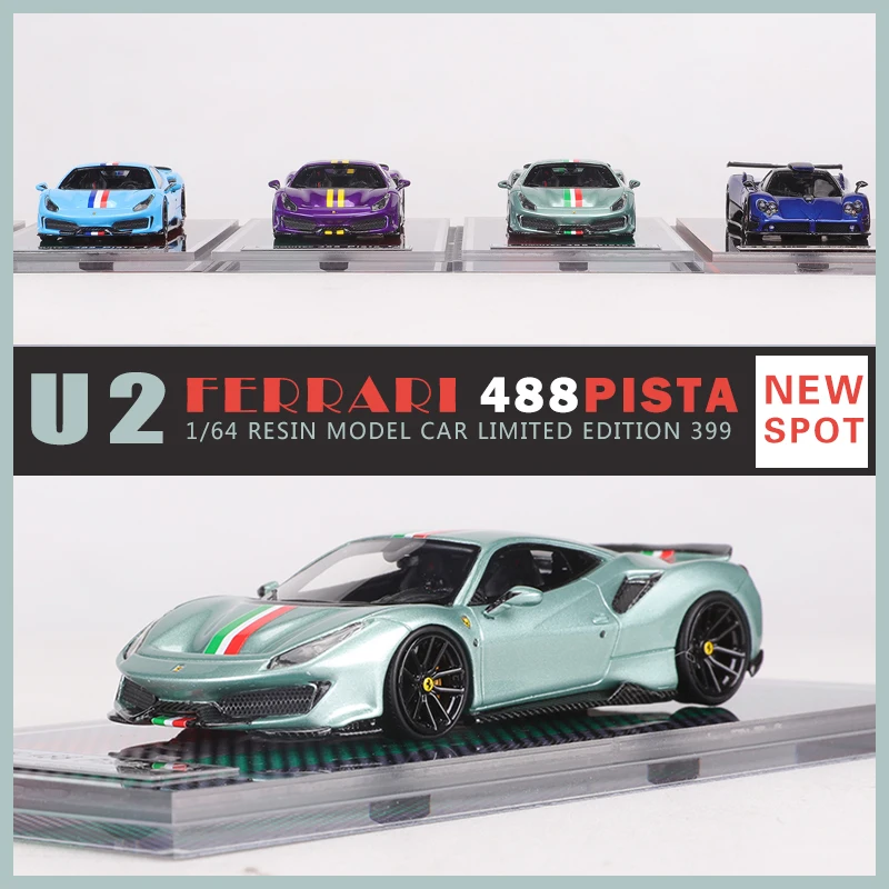 U2 1:64 488 Pista Novitec Resin Car Model Limited edition 399