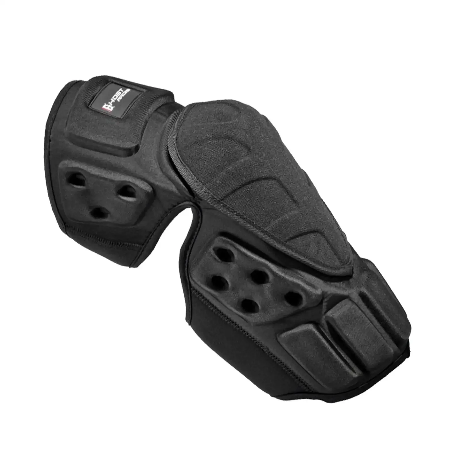 Kniebeschermers, Zwarte Beschermende Motorfiets Kneepad Motorcross Fiets Pads Beschermende Beschermers, Zwart