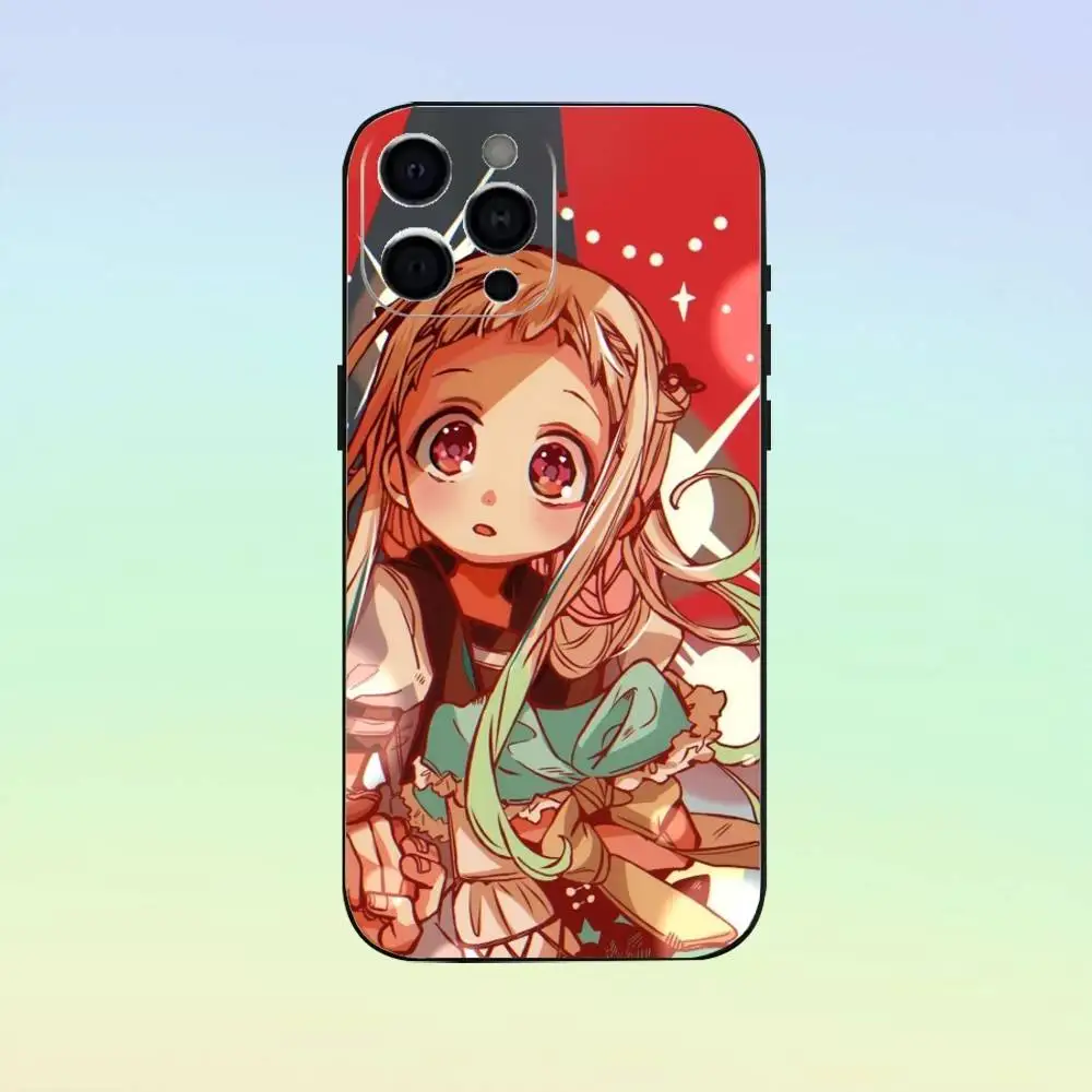 Custodia per telefono Y-yashiro Nene per iPhone 17,16,15,14,13,12,11, cover nera in morbido silicone