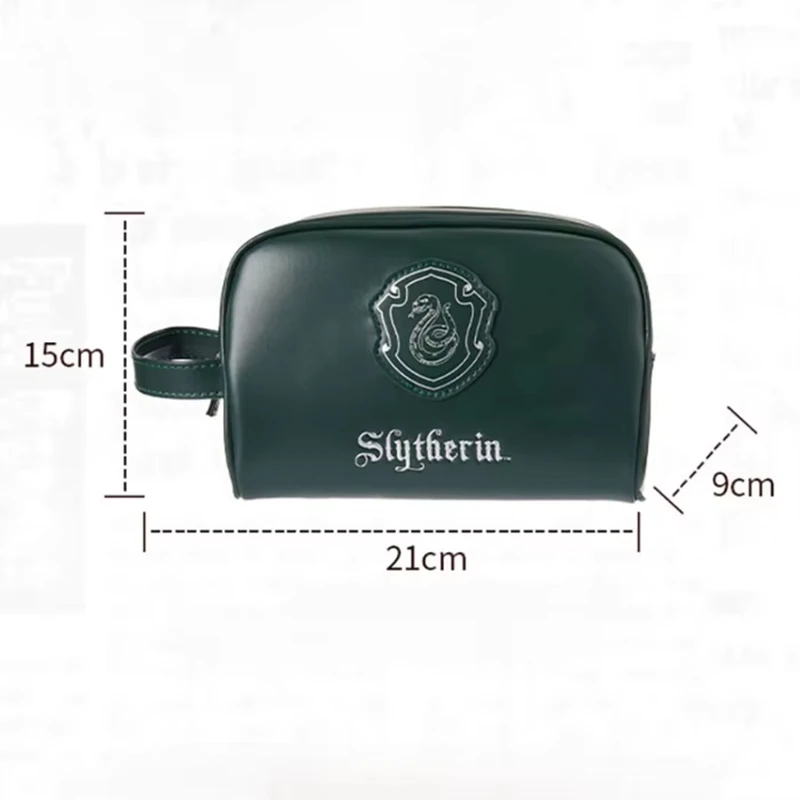 MINISO Harry James Potter Series Square College Cosmetic Bag Travel Portable Gryffindor Toiletry Bag Slytherin Christmas Gift