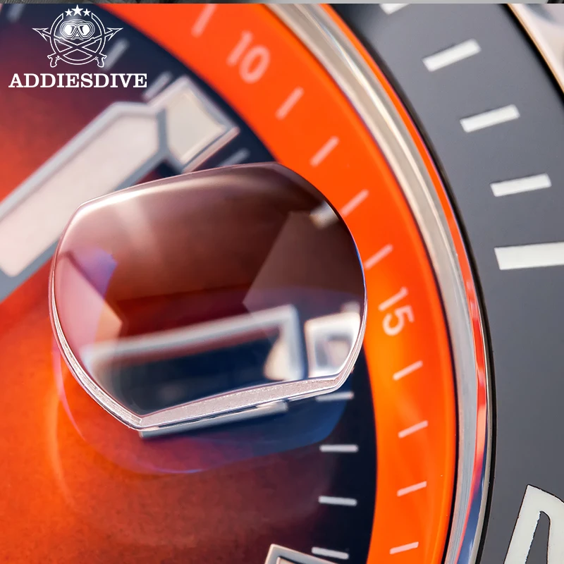 ADDIESDIVE Luxury Watch 41mm Gradient Rotatable Bezel NEW Diver Watch Waterproof BGW9 Luminous Stainless Quartz Watches for Men