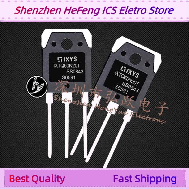 10PCS -20PCS IXTQ60N20T  TO-3P 200V 60A MOS  Fast Shipping Quality Guarantee