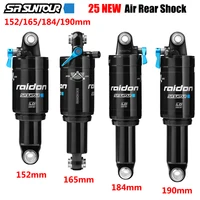 25 nuevo SR SUNTOUR bicicleta amortiguador trasero MTB bicicleta de montaña aire choque trasero 152/165/184/190mm XC amortiguador de suspensión neumática
