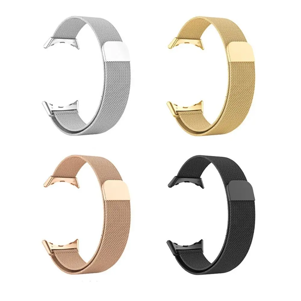 TPU Case Metal Strap For Google Pixel Watch2 Milanese Loop Band Stainless Steel Bracelet For Google Pixel Watch Protective Cover