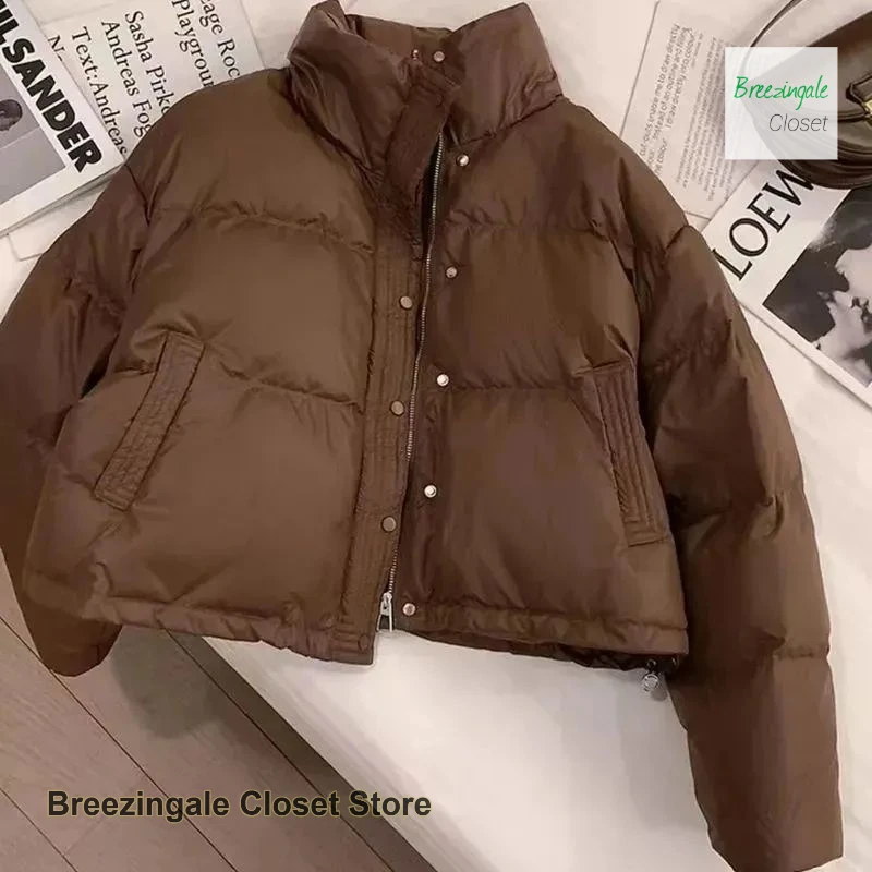 

Korean style, high sense, cotton-padded jacket women's autumn and winter fashion temperament, versatile bread and clothing