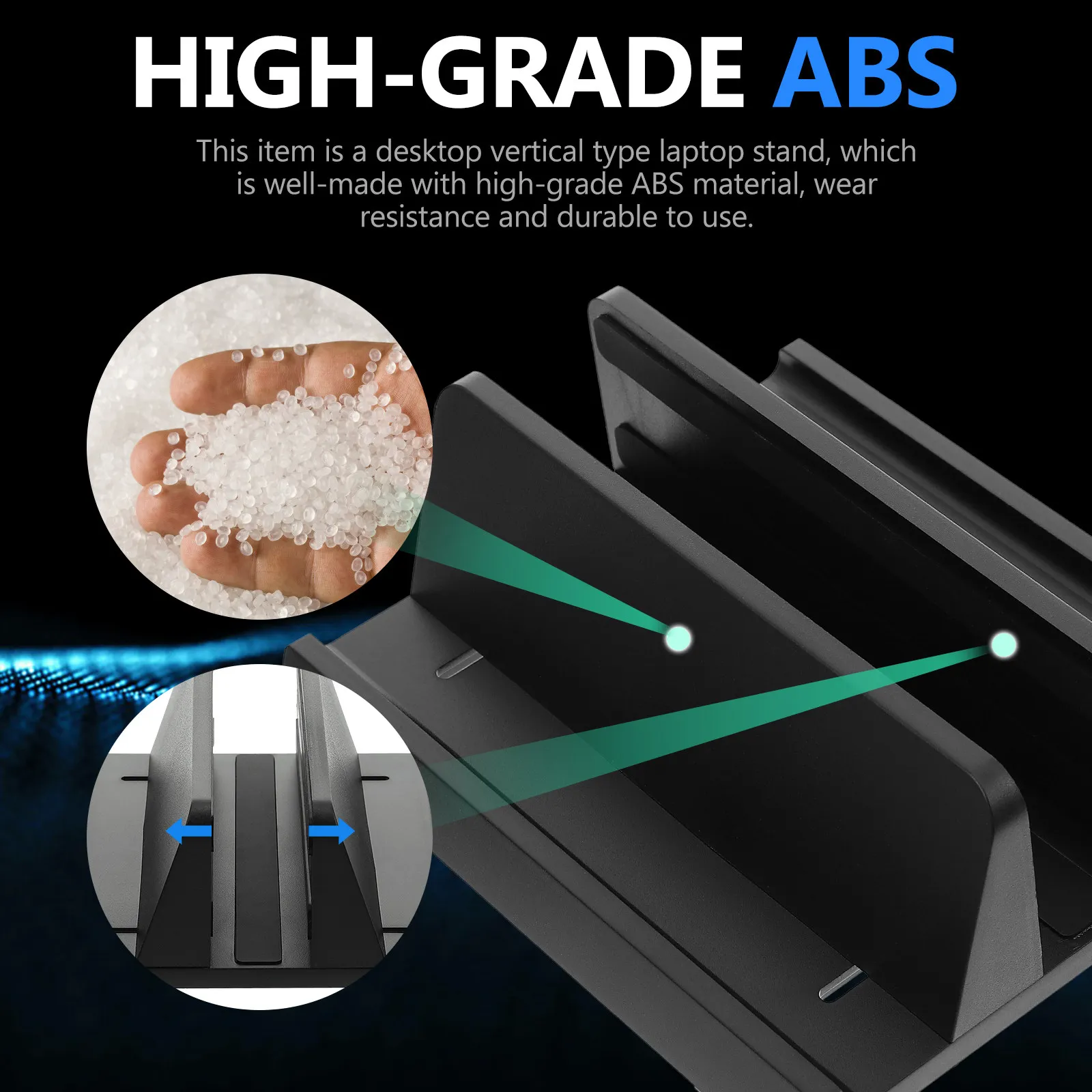 1Pcs Vertical Laptop Stand Mobile Tablet Holder Desktop Compact Base Stable Laptop Rack for Home Office Dorm Tablet Desk Stand