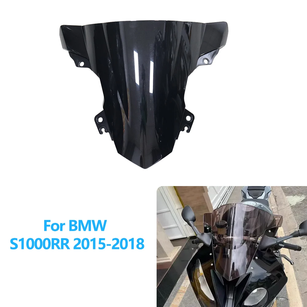 

Double Bubble Windshield For BMW S1000RR S1000 1000RR 2015-2018 2017 2016 WindScreen Motorcycle Accessories Fairing Deflector