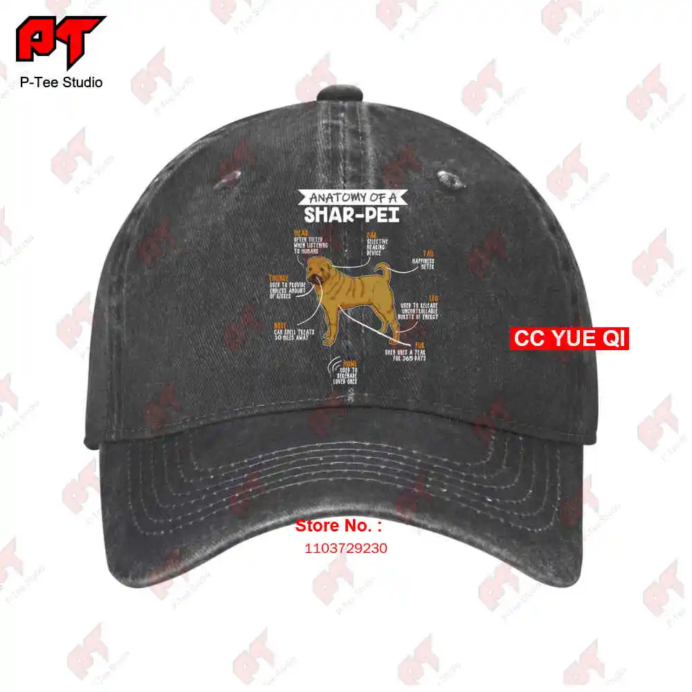 

Anatomy Of A Sharpei Dog Baseball Caps Truck Cap TVML