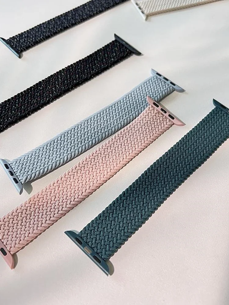 【セール中】Apple Watchバンド シリーズ11 10 9 7 8 SE 6 Ultra 3 49mm 46mm 編み込みソロループ iWatchストラップ 42mm 44mm 41mm 45mm ブレスレット correa