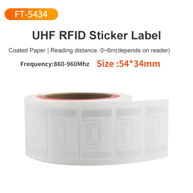 1000 stuks UHF RFID-label 73x20mm Passief stickerpapier Label Tag 860Mhz 960Mhz Lange afstand label voor magazijnbeheer UHF RFID