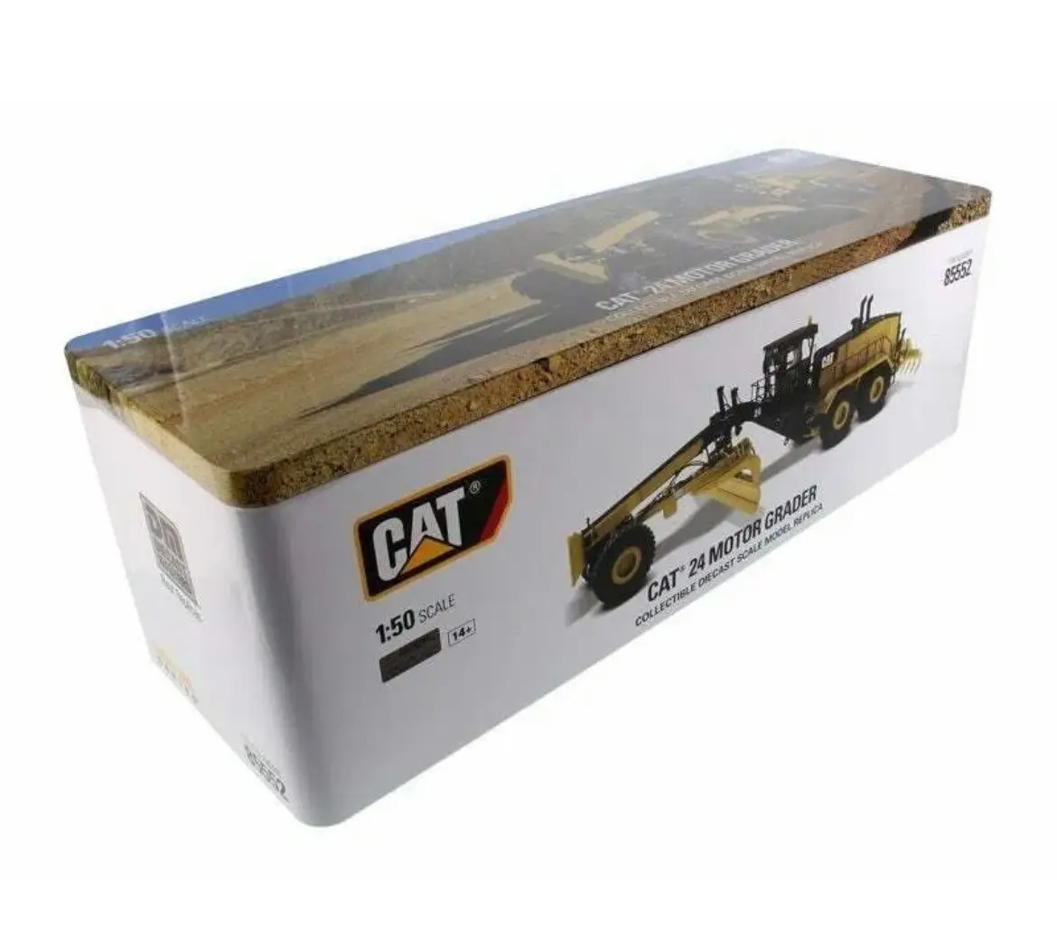Schaal 1/50 Legering Speelgoed Techniek Model 24, Motor Grader Graafmachine Jongen Verjaardagscadeau Scène Decoratie # 85552