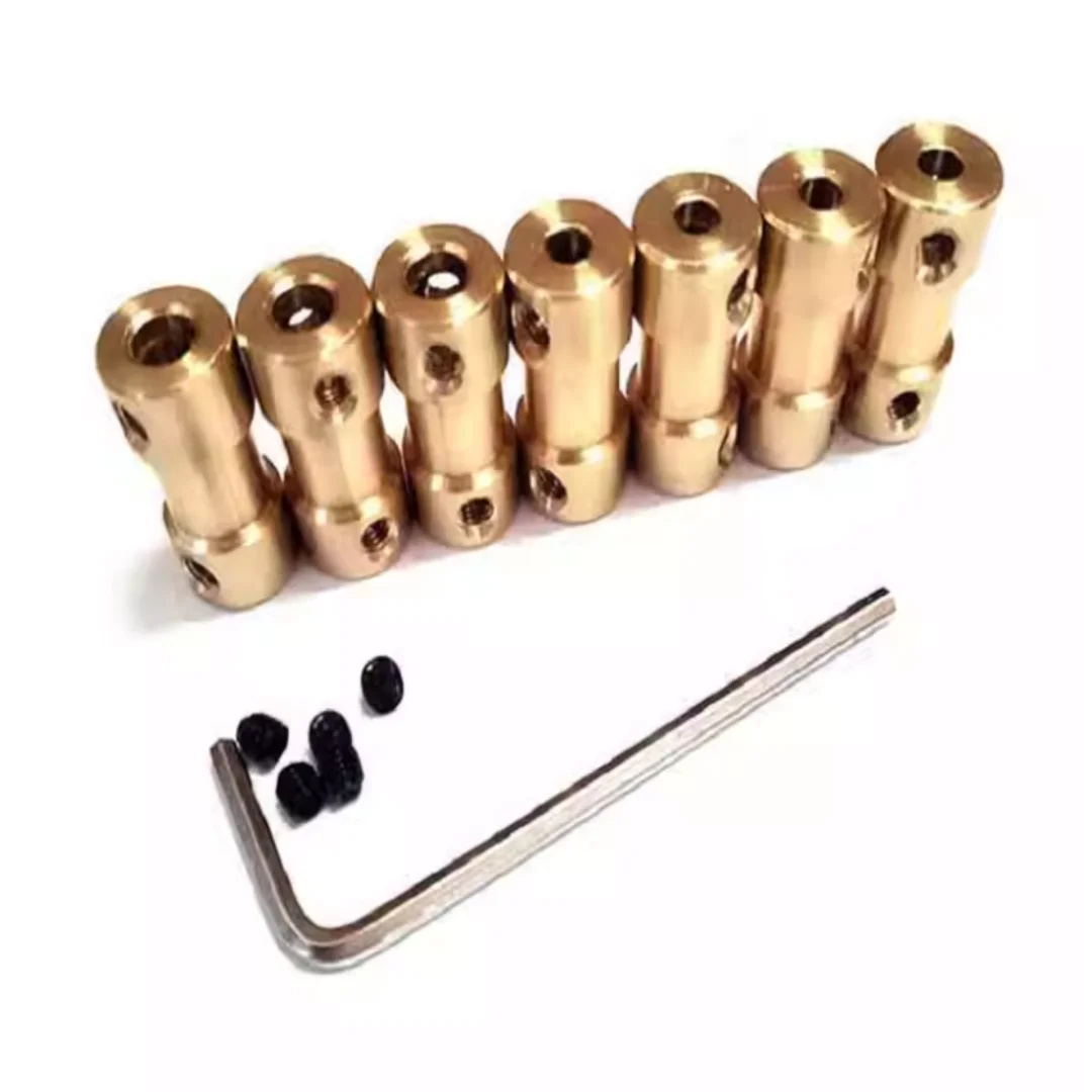 2mm/2.3mm/3mm/3.17mm/4mm/5mm/6mm Miniature Brass Rigid Coupling Motor Transmission Connector