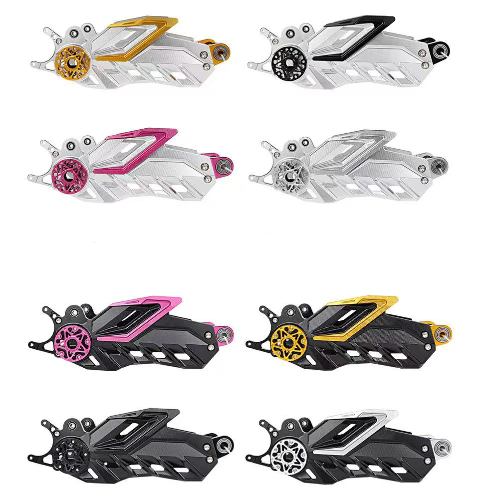 Motor E-scooter CNC T6 Aluminum Alloy Suspension Swing Arm Five Dynasties God aegis Rear Flat Fork For NIU N+ Ninebot E/M
